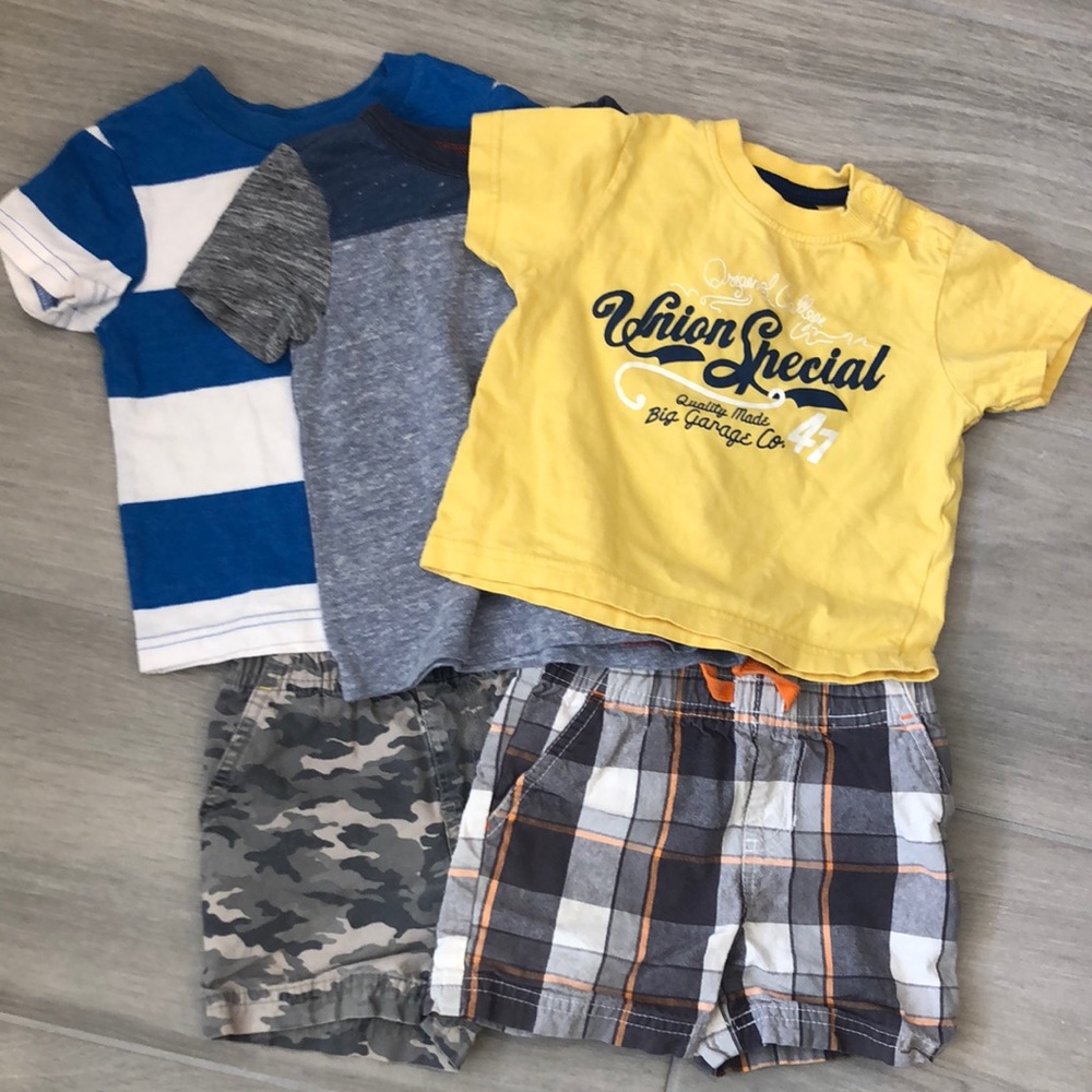 Boys 12m bundle of shirts and shorts!